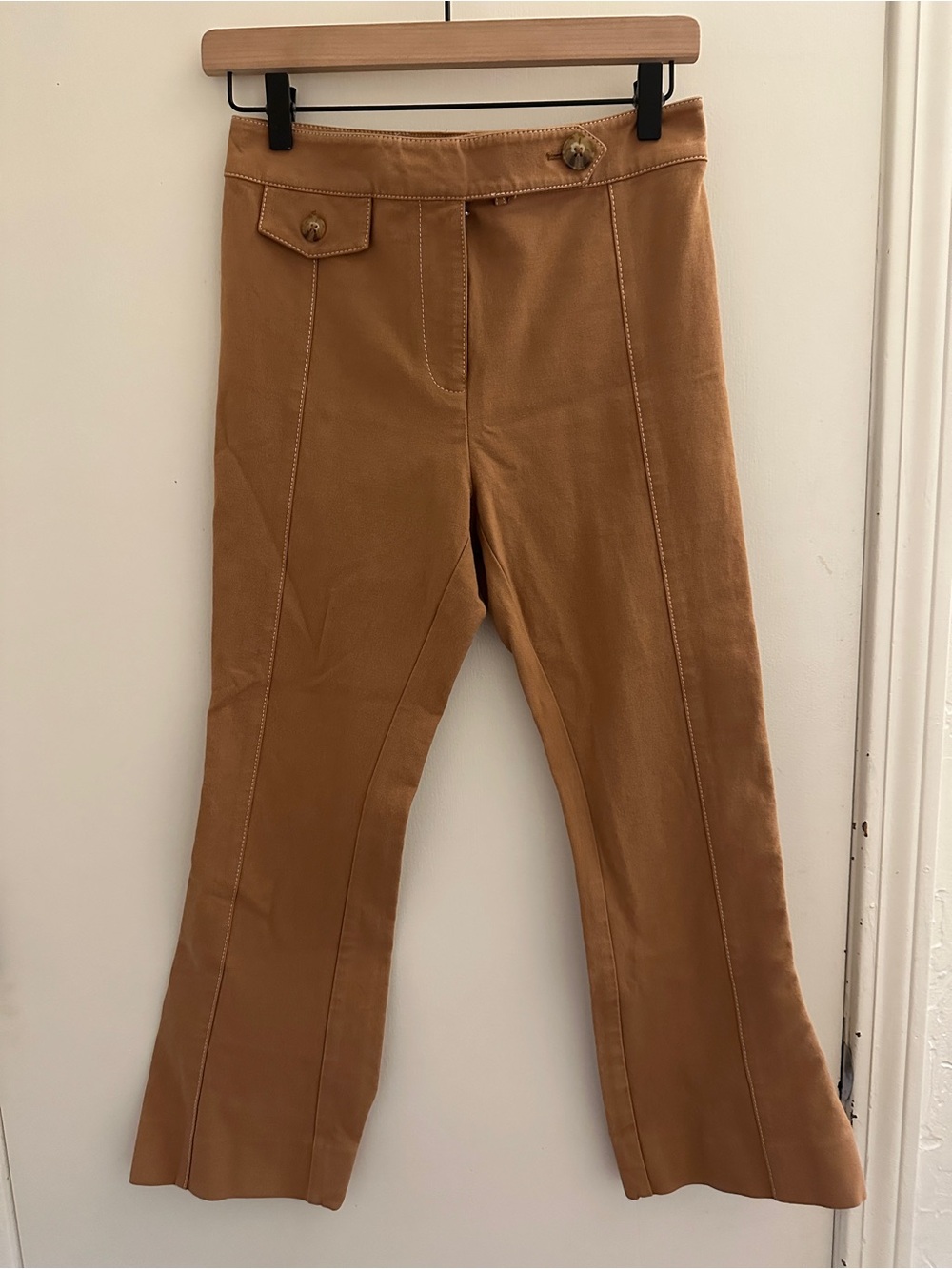 Derek Lam 10 Crosby Camel Flared Pant